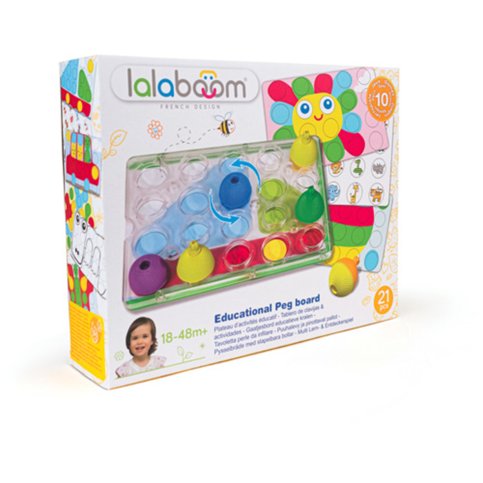 Lalaboom Activiteitenbord met educatieve kralen ( 20 stuks)