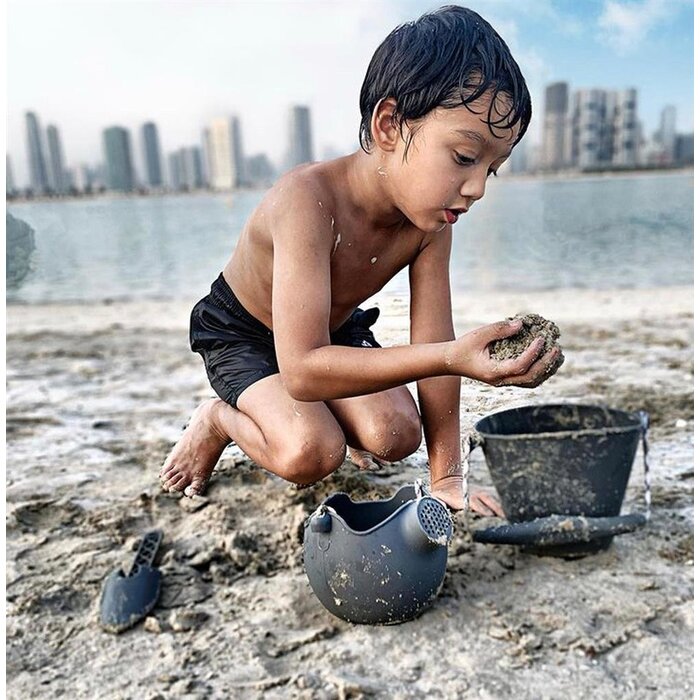 Scrunch Zand en waterspeelgoed - Emmer opvouwbaar - grijs