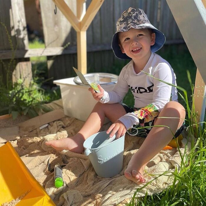 Scrunch Zand en waterspeelgoed - Emmer opvouwbaar - lila