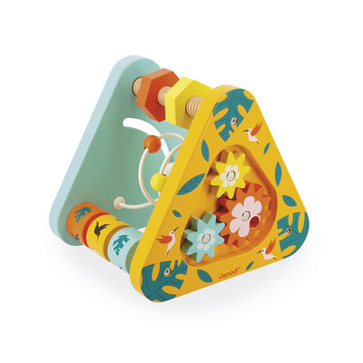 Janod Houten speelgoed - tropic - multi-activiteitendriehoek