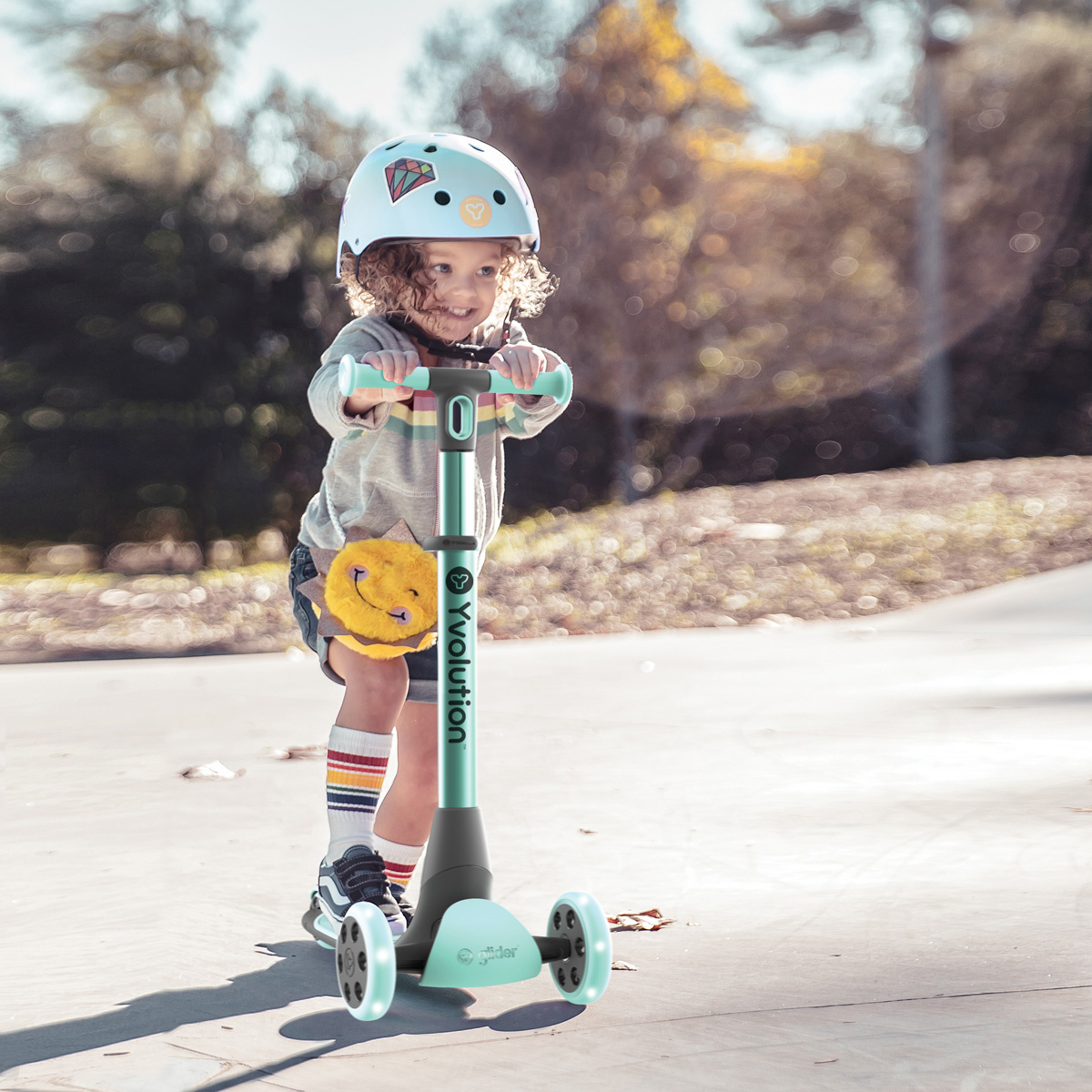 Yvolution Y glider Nua Kinderstep (Scooter) - Groen