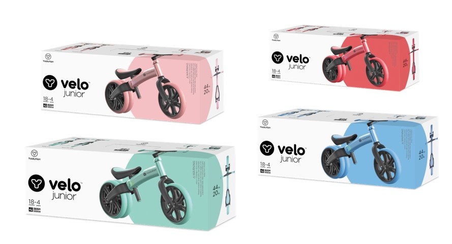 Yvolution Y Velo Junior Loopfiets - Blauw