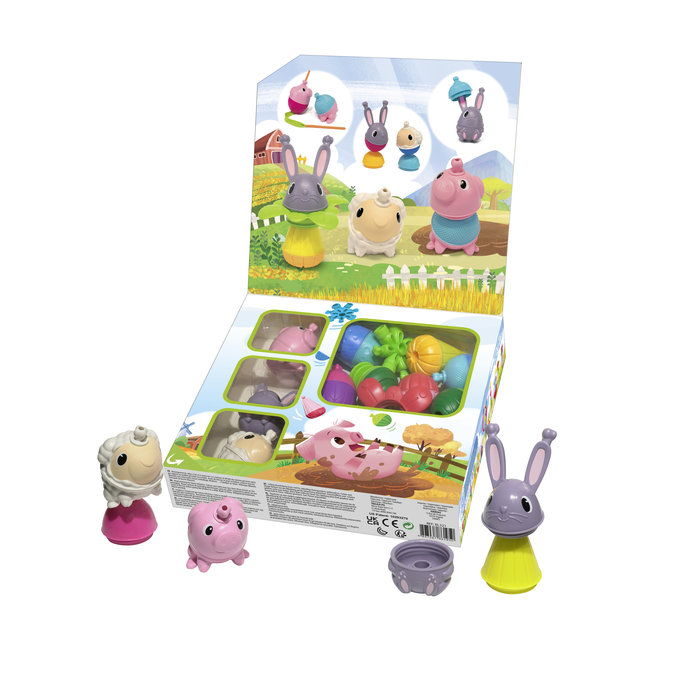 Lalaboom Educatieve kralen - boerderij cadeaudoos (25 stuks)