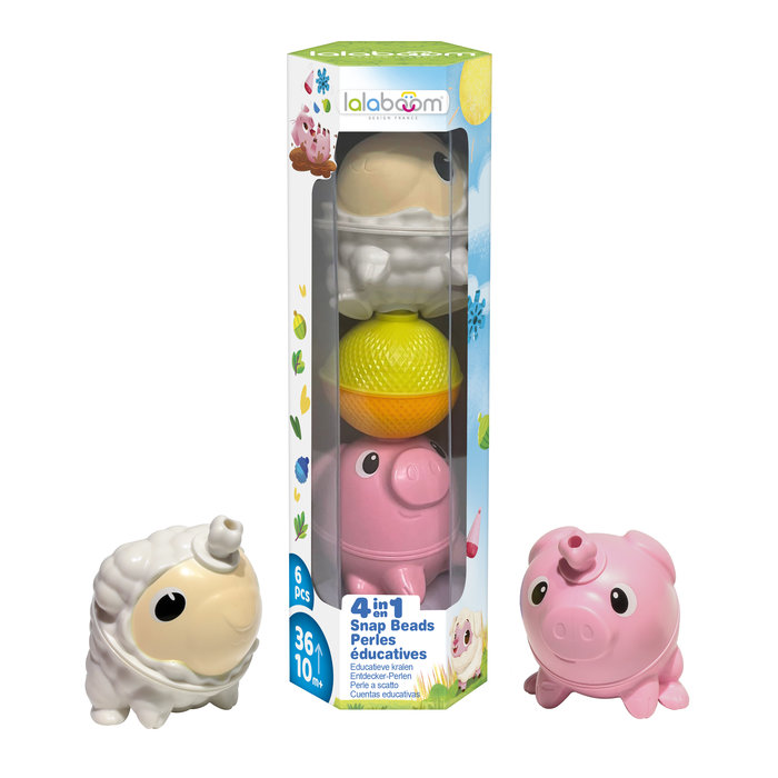 Lalaboom set boerderijdieren - schaap en varken (6stuks)