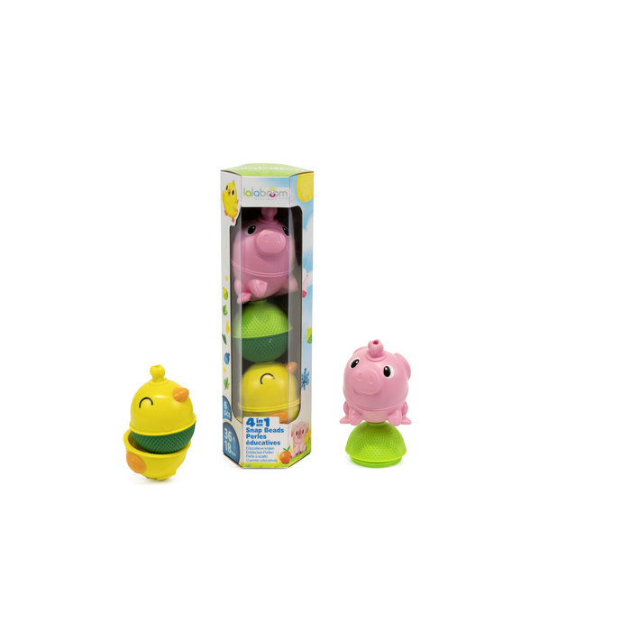 Lalaboom set boerderijdieren - kip en varken (6stuks)