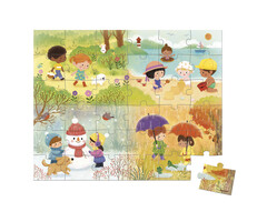 Janod Puzzelkoffer - de Seizoenen (36 stukjes)