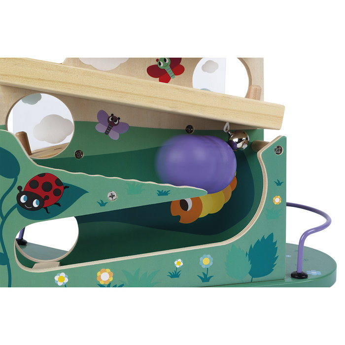 Janod Houten speelgoed - rups ballenbaan