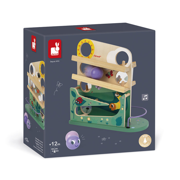 Janod Houten speelgoed - rups ballenbaan