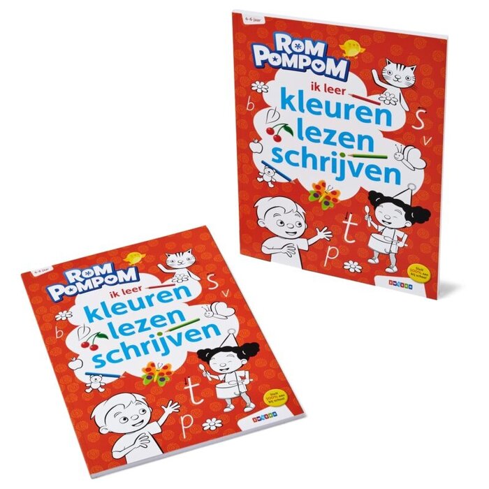 Rompompom Ik leer kleuren, lezen, schrijven
