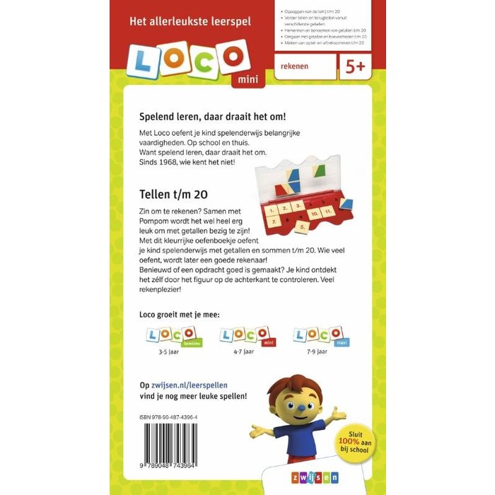 Loco Rompompom - ik leer tellen t/m  20 (mini)