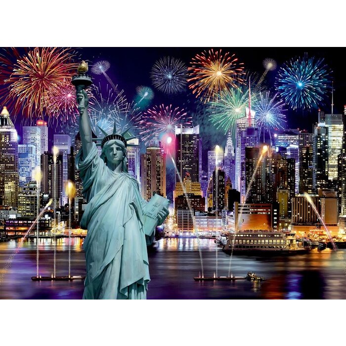 Wooden City Wooden City New York by Night - Houten puzzel  ( 505 stukjes)