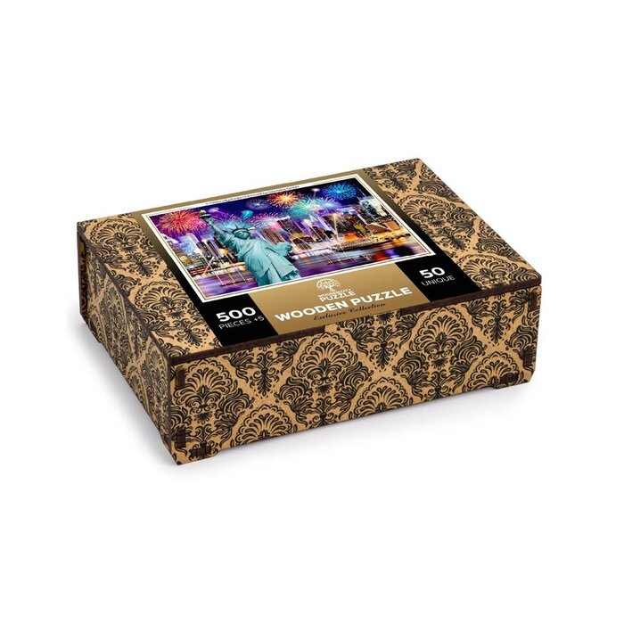 Wooden City Wooden City New York by Night - Houten puzzel  ( 505 stukjes)