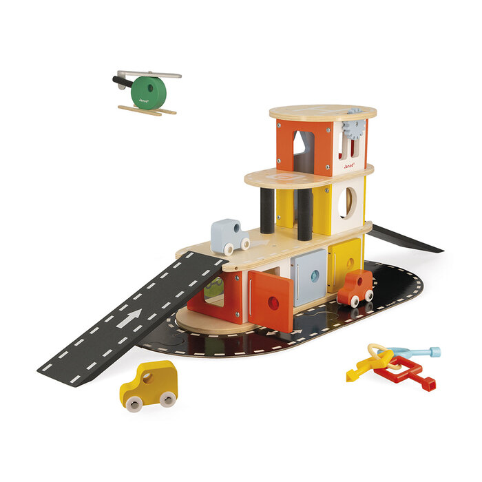 Janod Houten speelgoed - Garage