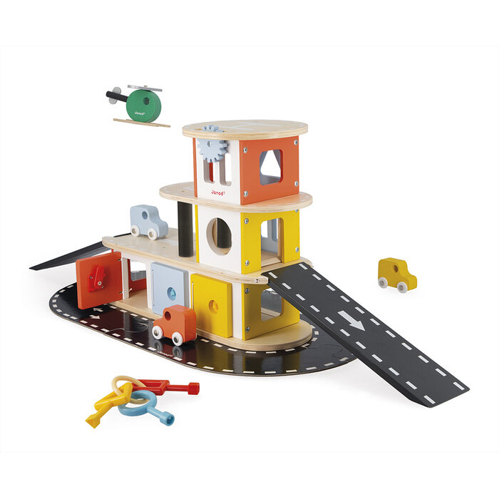 Janod Houten speelgoed - Garage