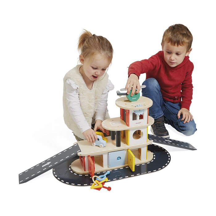 Janod Houten speelgoed - Garage