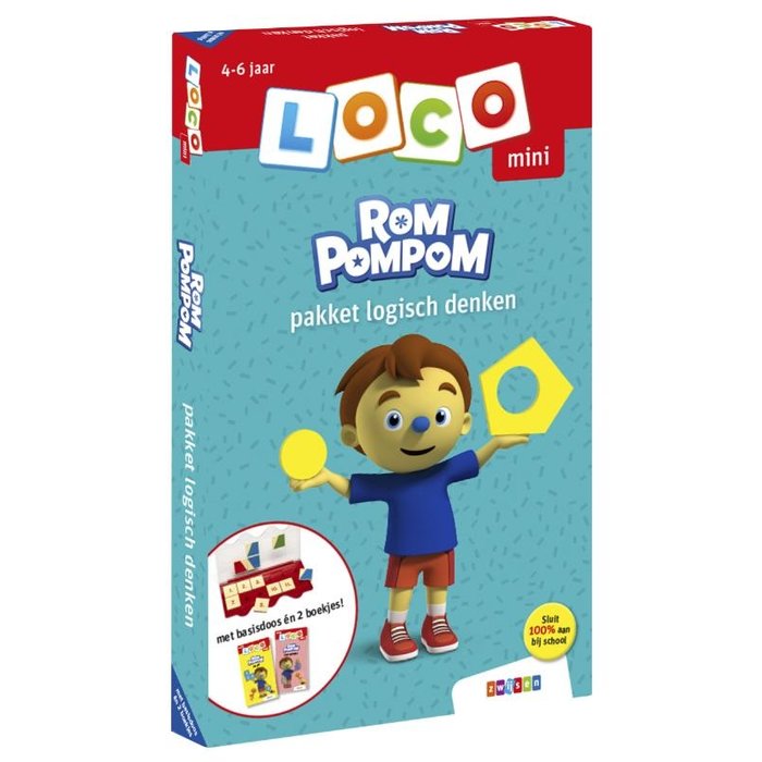 Loco Rompompom pakket - basisdoos en 2 boekjes - logisch denken (mini)