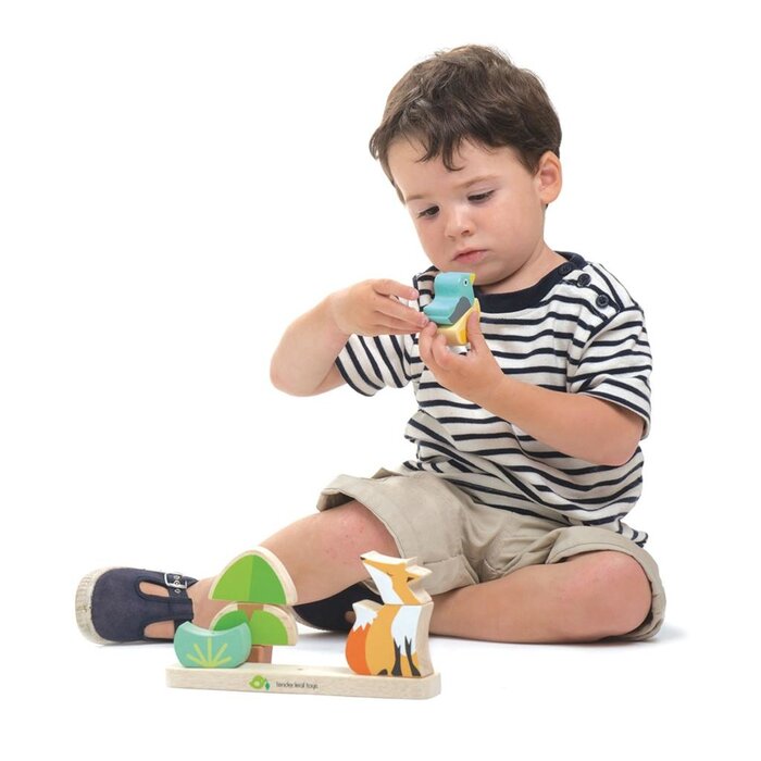Tender Leaf Toys Houten speelgoed - magnetische stapelaar - vos