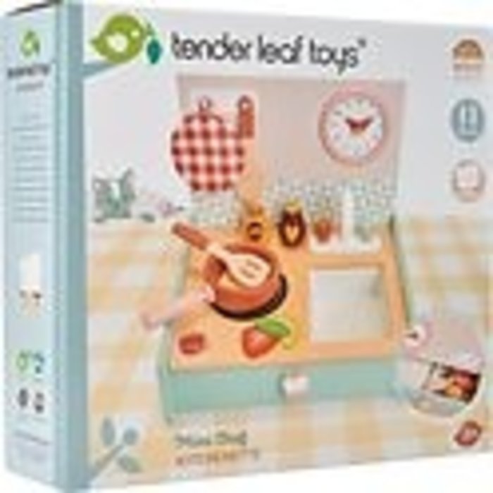 Tender Leaf Toys Houten speelgoed- keukentje (inschuifbaar)
