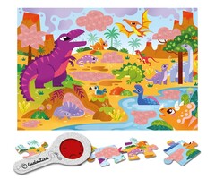 Ludattica Puzzel met geheimen - dino's (24 stukjes)