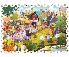 Ludattica Detective puzzel - boerderij (108 stukjes)