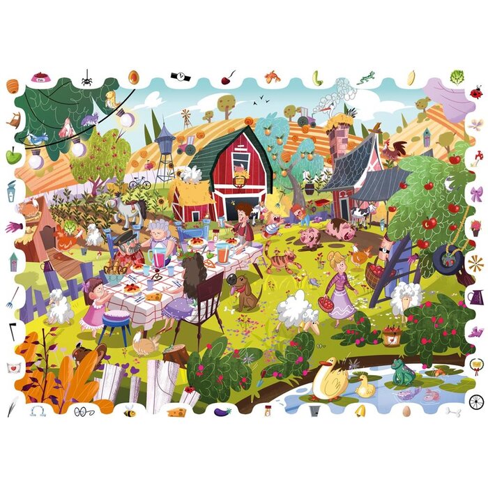 Ludattica Detective puzzel - boerderij (108 stukjes)