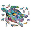 Ludattica Houten puzzel - oceaan in de vorm van een schildpad  (48 stuks incl 12 vormen)
