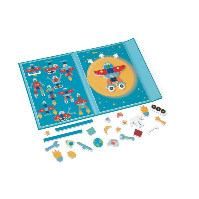 Scratch Magneetpuzzel/boek - mix & match ruimte avontuur