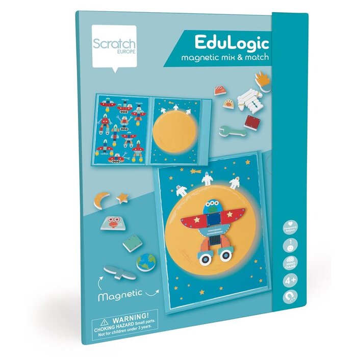 Scratch Magneetpuzzel/boek - mix & match ruimte avontuur