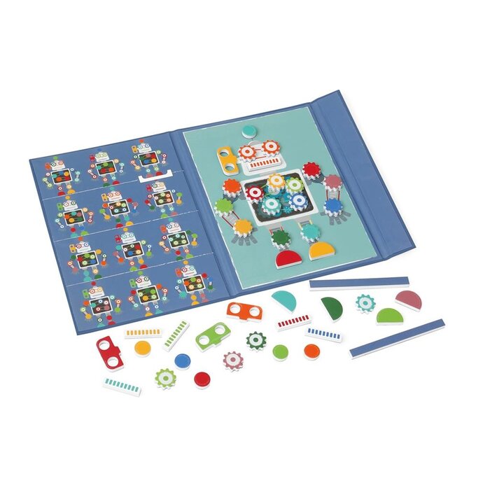 Scratch Magneetpuzzel - kleuren en vormen robot