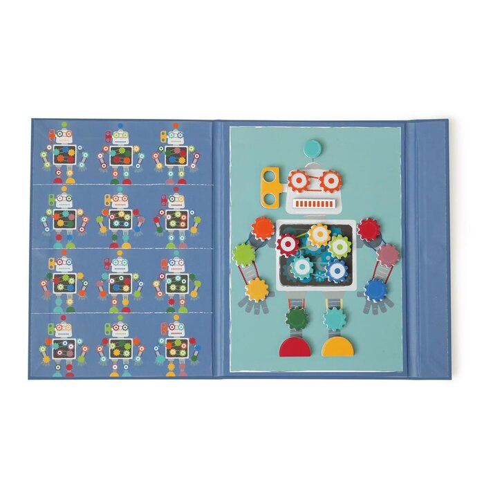 Scratch Magneetpuzzel - kleuren en vormen robot
