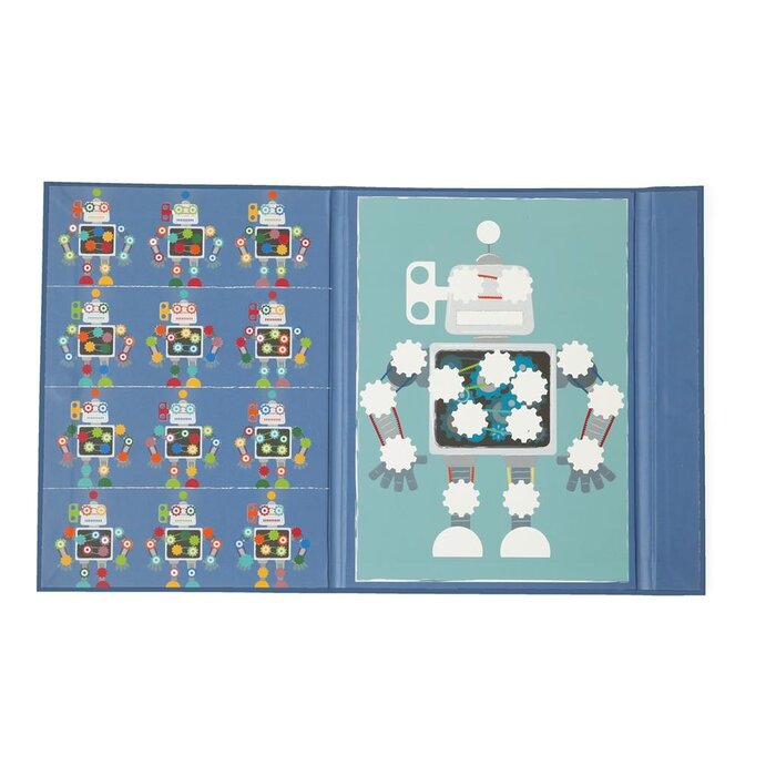 Scratch Magneetpuzzel - kleuren en vormen robot
