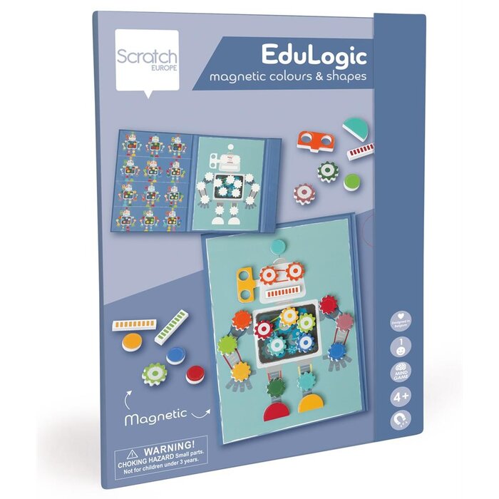 Scratch Magneetpuzzel - kleuren en vormen robot
