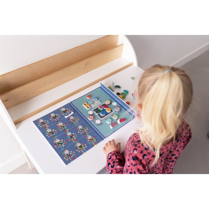 Scratch Magneetpuzzel - kleuren en vormen robot