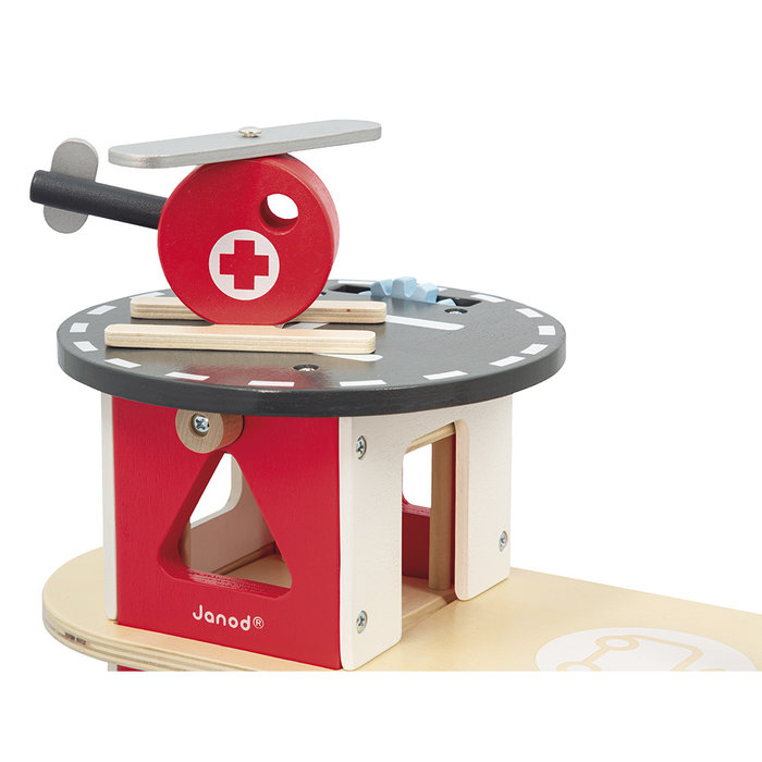Janod Houten speelgoed - brandweerkazerne