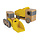 Houten speelgoed - kiepwagen en bulldozer
