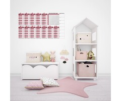 StickyMe Muursticker - tafels oefenen (rekenen) - roze
