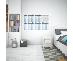 StickyMe Muursticker - tafels oefenen (rekenen) - blauw