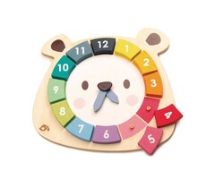 Tender Leaf Toys Houten speelgoed - klok leren kijken