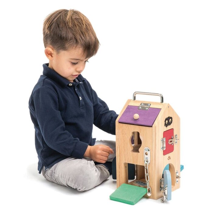 Tender Leaf Toys Houten speelgoed - slotenhuis monsters