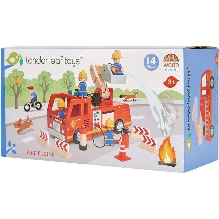 Tender Leaf Houten speelgoed - Brandweerwagen