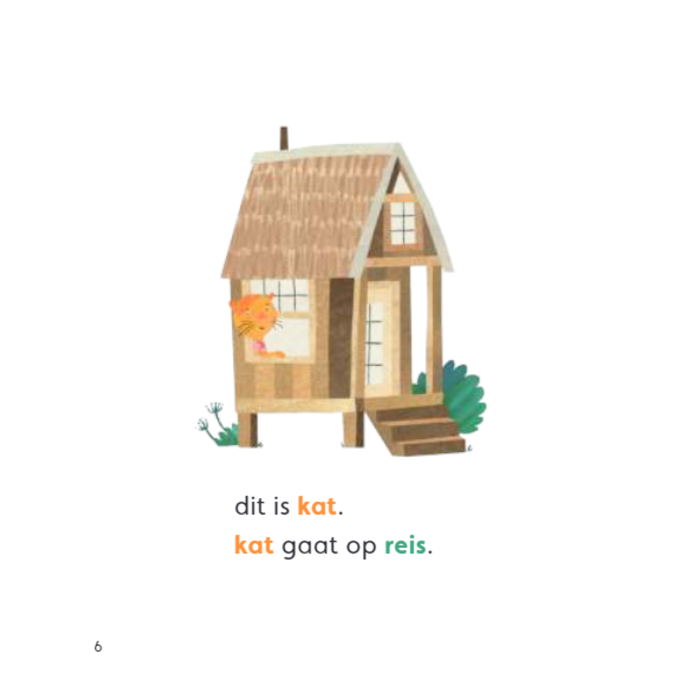 Zwijsen Kleuterlezen - Kat gaat op reis - AVI start (3-5, 6-7 jaar)