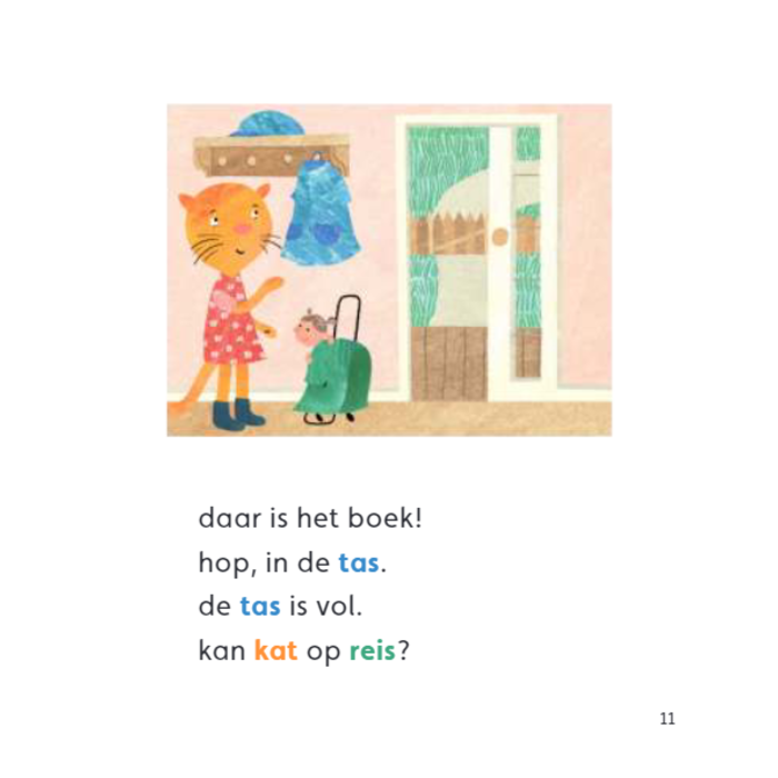Zwijsen Kleuterlezen - Kat gaat op reis - AVI start (3-5, 6-7 jaar)