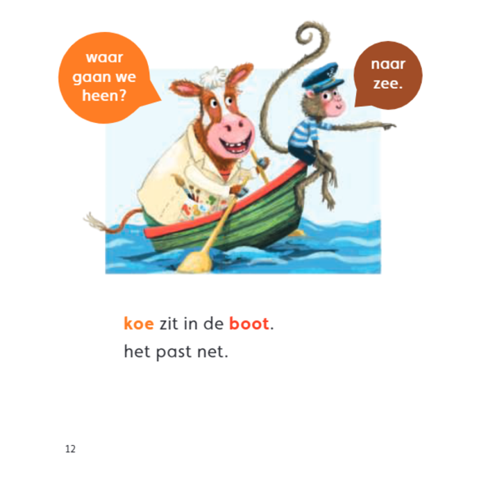 Zwijsen Kleuterlezen - Met aap naar zee - AVI start (3-5, 6-7 jaar)