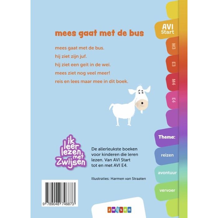 Zwijsen Ik leer lezen met Zwijsen - Mees gaat met de bus - Avi start (6-7 jaar)