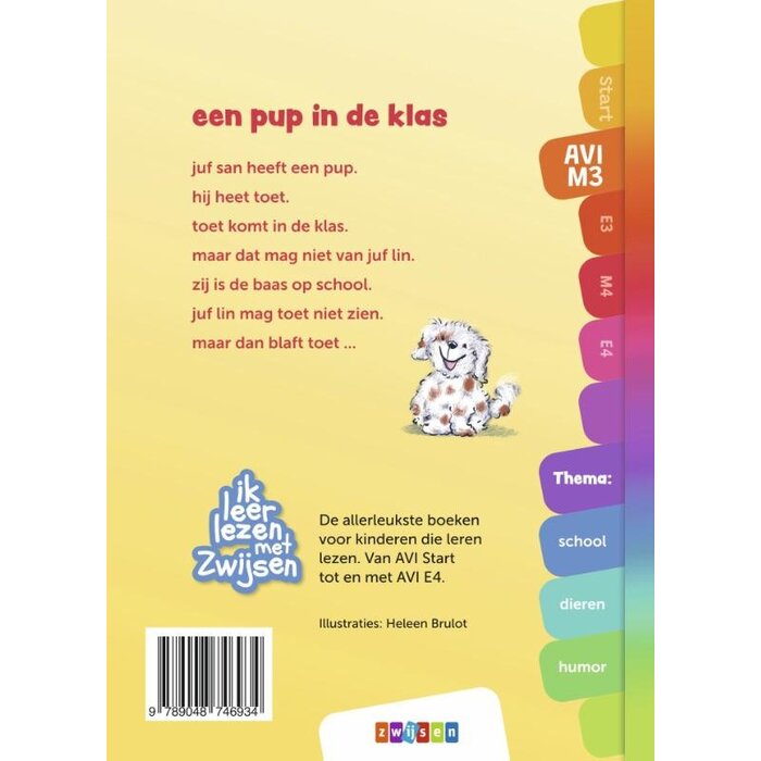 Zwijsen Ik leer lezen met Zwijsen - Een pup in de klas - Avi M3 (6-7 jaar)