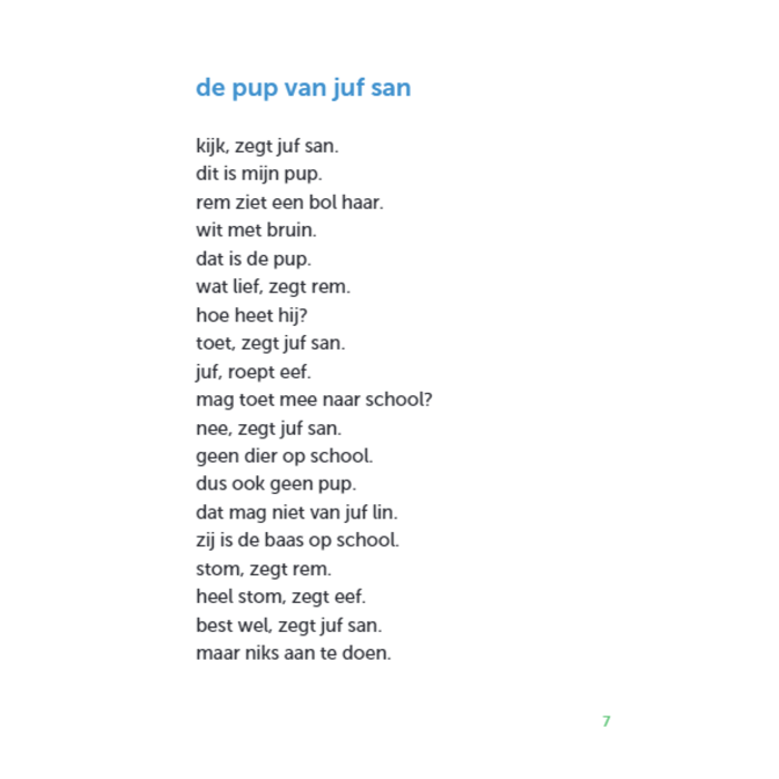 Zwijsen Ik leer lezen met Zwijsen - Een pup in de klas - Avi M3 (6-7 jaar)