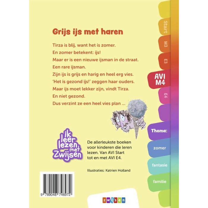 Zwijsen Ik leer lezen met Zwijsen - Grijs ijs met haren - Avi M4 (6-7, 8-9  jaar)