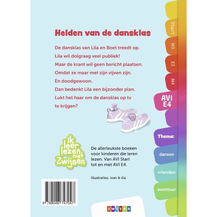 Zwijsen Ik leer lezen met Zwijsen -  Helden van de dansklas - Avi E4 (6-7, 8-9  jaar)
