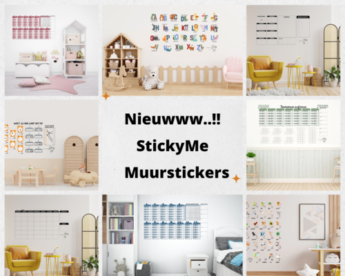 StickyMe, leerzame muursticker/poster, spelenderwijs slimmer worden!