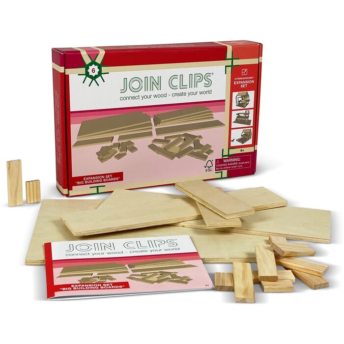 JOIN CLIPS Uitbreidingsset - bouwplaten en plankjes